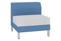 Коллекция мягкой мебели M9L Экокожа низ и спинка Oregon 03 (синяя)/сиденье Euroline 921 (белая)