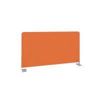 Экран тканевый боковой для стола глубиной 600 мм Metal System Style Б.ТЭКР-60 оранжевая ткань