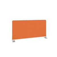 Экран тканевый боковой для стола глубиной 720 мм Metal System Style Б.ТЭКР-72 оранжевая ткань