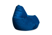 Бескаркасное кресло Мешок Груша 3XL 5012841 Ткань Микровельвет синий