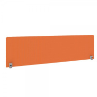 Экран тканевый для стола шириной 1600 мм Metal System Style Б.ТЭКР-4 оранжевая ткань