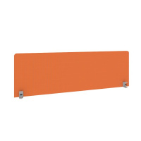 Экран тканевый для стола шириной 1400 мм Metal System Style Б.ТЭКР-3 оранжевая ткань