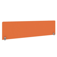 Экран тканевый для стола шириной 1800 мм Metal System Style Б.ТЭКР-5 оранжевая ткань