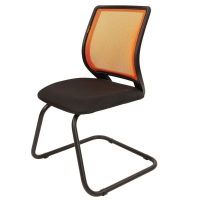 Офисное кресло CHAIRMAN 699V, ткань стандарт/сетчатый акрил, оранжевый
