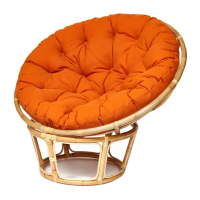 Кресло PAPASAN с подушкой, ткань оранжевый/natural