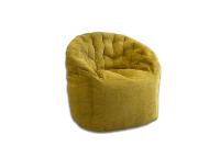 Бескаркасное кресло Пенек 6142 Ткань Велюр Yellow