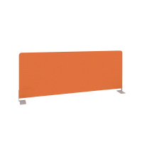 Экран тканевый боковой для стола глубиной 900 мм Metal System Style Б.ТЭКР-90 оранжевая ткань
