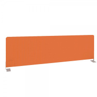 Экран тканевый боковой для стола глубиной 1230 мм Metal System Style Б.ТЭКР-123 оранжевая ткань