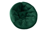 Бескаркасное кресло Футон L 6922803 Ткань велюр зеленый