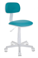 Кресло детское Бюрократ CH-W201NX/15-175 бирюзовый 15-175 (пластик белый)