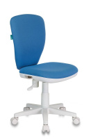 Кресло детское Бюрократ KD-W10/26-24 голубой 26-24 (пластик белый)