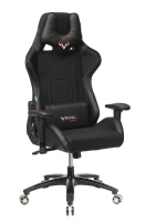 Кресло игровое Бюрократ VIKING 4 AERO BLACK EDITION черный искусст.кожа/ткань