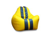 Бескаркасное кресло Спорт 3611501 Экокожа желтая