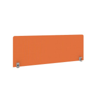 Экран тканевый для стола шириной 1200 мм Metal System Style Б.ТЭКР-2 оранжевая ткань