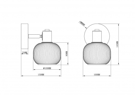 Спот Moderli V3030-1W Katrin 1*E14*40W Спот Moderli V3030-1W Katrin 1*E14*40W