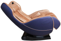 Кресло массажное Bend Экокожа сине-коричневая