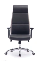 Офисное кресло ЛОНДОН, экокожа темно-серый со вставками