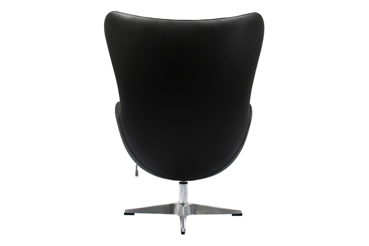 Кресло дизайнерское Egg Chair FR 0568 Кожа черная