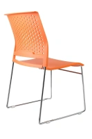 Офисное кресло D918, пластик, оранжевый