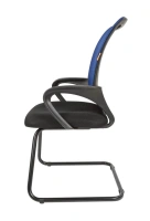Офисное кресло CHAIRMAN 969V, ткань TW/сетчатый акрил, черный/синий