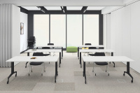 Столы для учебного центра Setup Белый/Черный металл