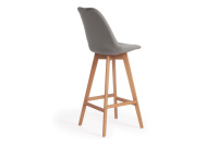 Комплект барных стульев Tulip Soft Bar (4 шт.) Светло-серый вельвет (HLR19)