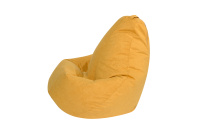 Бескаркасное кресло Мешок Груша XL 5022721 Ткань велюр желтый