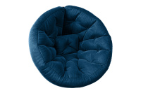 Бескаркасное кресло Футон XL 6923412 Ткань велюр синий