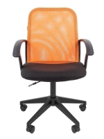Офисное кресло CHAIRMAN 615, ткань стандарт/сетчатый акрил, оранжевый (лимитированный выпуск)