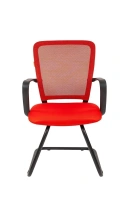Офисное кресло CHAIRMAN 698V, ткань TW/сетчатый акрил, красный