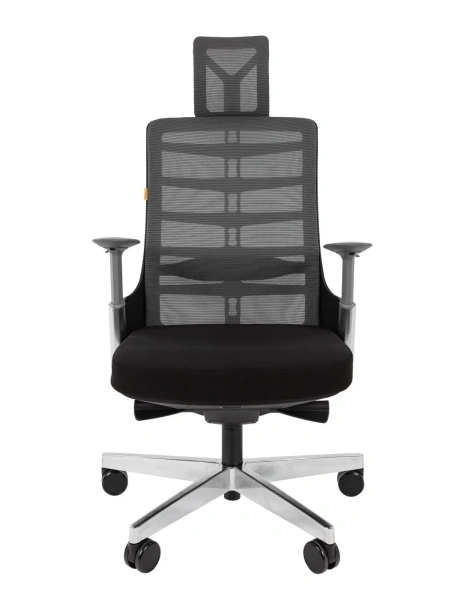 Офисное кресло CHAIRMAN SPINELLY , полиэстер/сетчатый акрил, черный