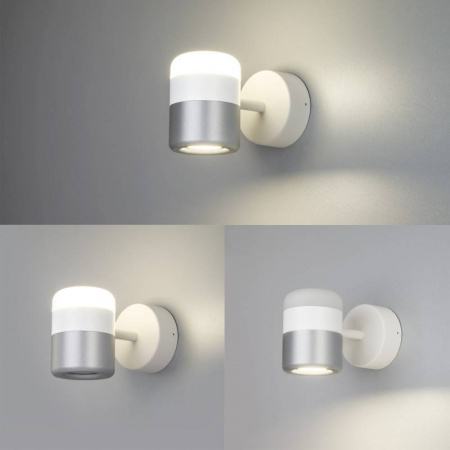 Спот Eurosvet Oskar 20165/1 LED белый/серебро Спот Eurosvet Oskar 20165/1 LED белый/серебро