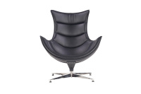 Кресло дизайнерское Lobster FR 0574 Кожа черная