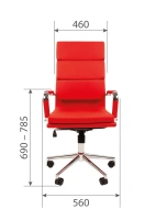 Офисное кресло CHAIRMAN 750, экокожа, бордо
