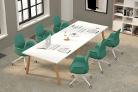 Столы для переговоров ArtWood Meeting Белый/Бук