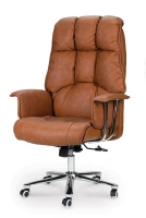 Офисное кресло ПРЕЗИДЕНТ, экокожа, коричневый
