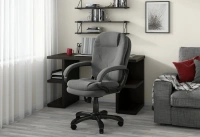 Офисное кресло CHAIRMAN Home 668, ткань, серый