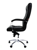 Офисное кресло CHAIRMAN 480, натуральная кожа, черный