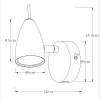 Спот Arte Lamp A1966AP-1GY Regista