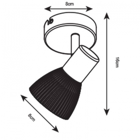 Спот Arte Lamp A5062AP-1AB Parry