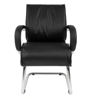 Офисное кресло CHAIRMAN 445, натуральная кожа, черный