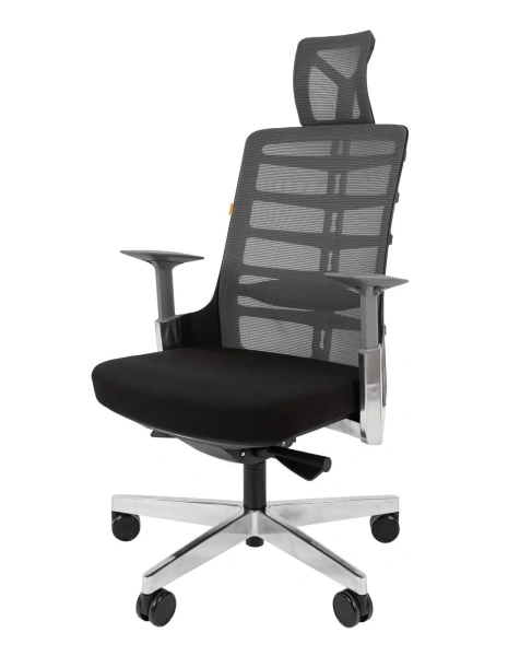 Офисное кресло CHAIRMAN SPINELLY , полиэстер/сетчатый акрил, черный