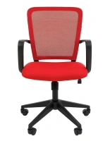 Офисное кресло CHAIRMAN 698, ткань TW/сетчатый акрил, красный, выставочный образец