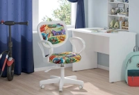 Детское компьютерное кресло CHAIRJET KIDS 106 с подлокотниками, велюр, монстры