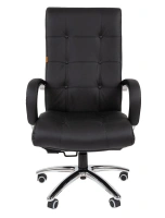 Офисное кресло CHAIRMAN 424, кожа черная
