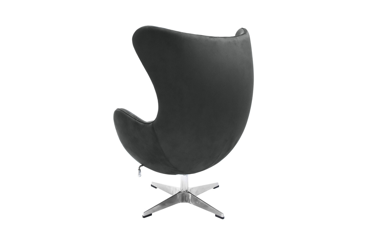 Кресло дизайнерское Egg Chair FR 0642 Замша графит