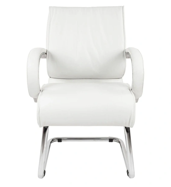 Офисное кресло CHAIRMAN 445, натуральная кожа, белый
