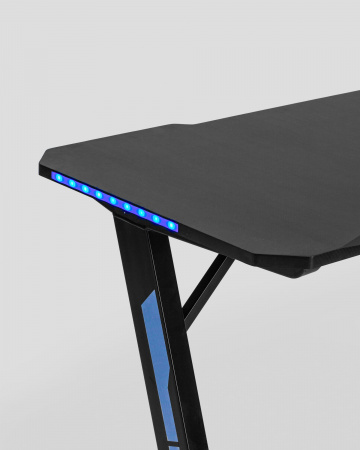 Стол компьютерный игровой TopChairs Arena LED, черный Стол компьютерный игровой TopChairs Arena LED, черный