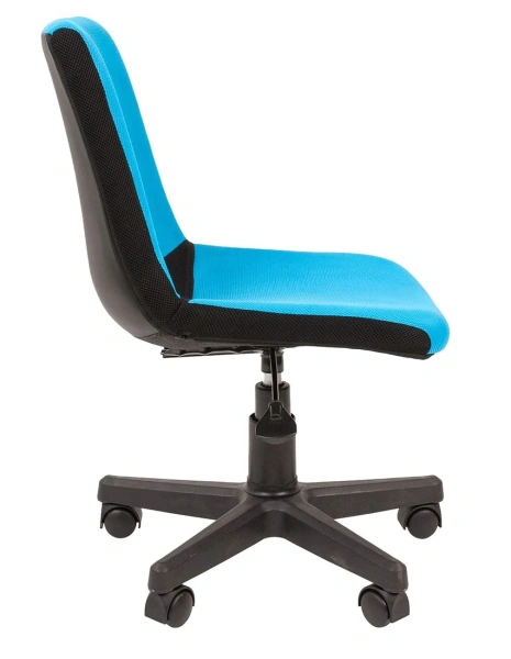 Детское кресло CHAIRMAN Kids 115, ткань TW, черный/голубой, выставочный образец