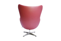 Кресло дизайнерское Egg Chair FR 0806 Кожа красная